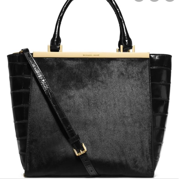 Michael Kors Lana Croc Leather Calf Tote - Picture 2 of 9